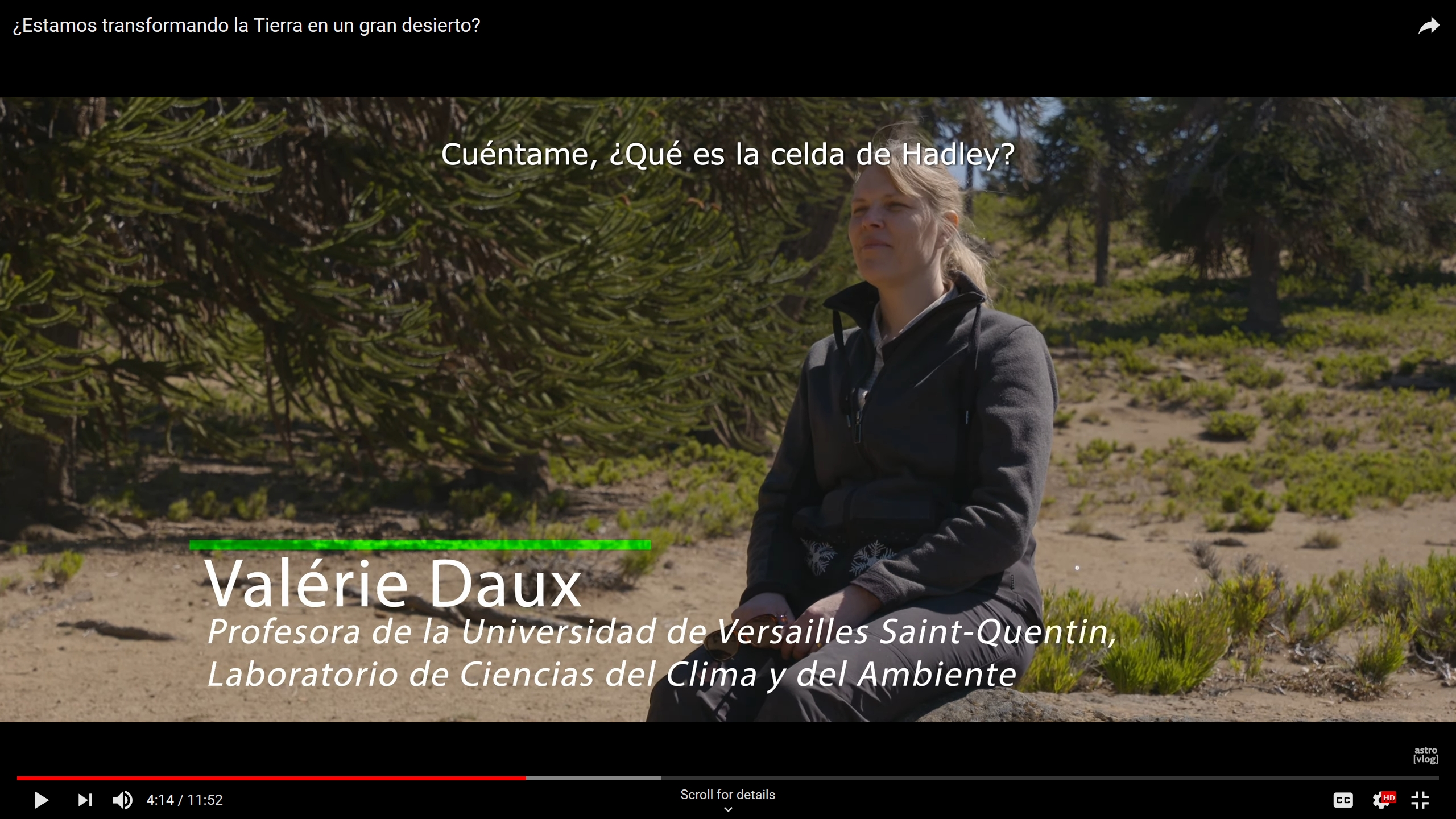 Le projet THEMES, porté par Valérie Daux, présenté par le bloggeur chilien astrovlog (en espagnol)