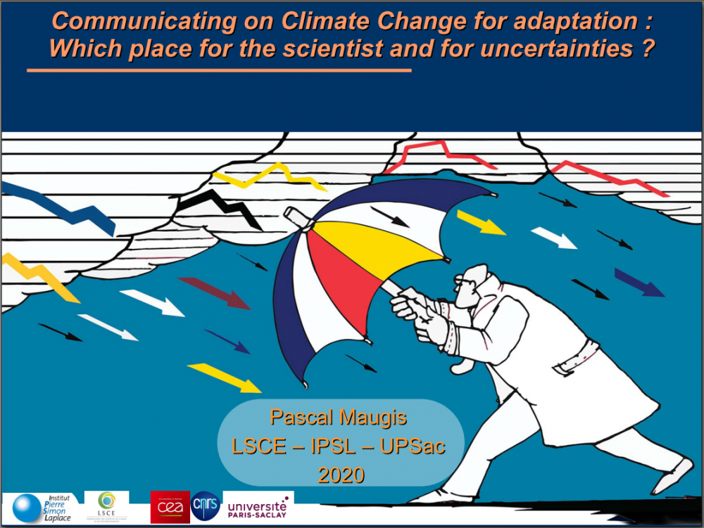 Le chercheur mis en position d'expert sur le changement climatique :  Quel arbitrage sur les incertitudes dans la communication ?