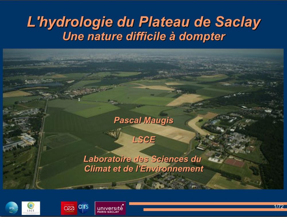 L’hydrologie du Plateau de Saclay, une nature difficile à dompter
