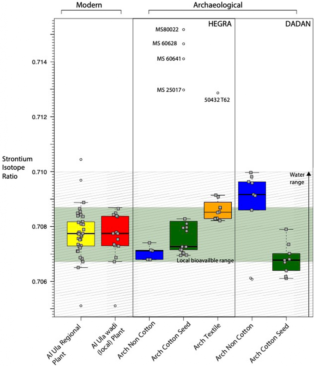 Strontium isotope evidence for Pre-Islamic cotton cultivation in Arabia   