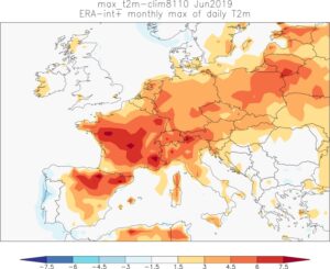 Contribution des activités humaines à la vague de chaleur record de juin 2019 en France