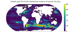 Variabilité chaotique océanique et flux air-mer de CO2