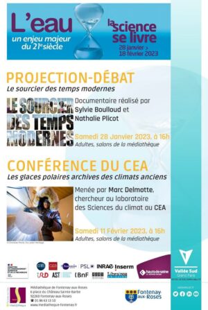 Conférence « Les glaces polaires, archives des climats anciens » par Marc Delmotte, Samedi 11 février,à 16h, Médiathèque de Fontenay-aux-Roses