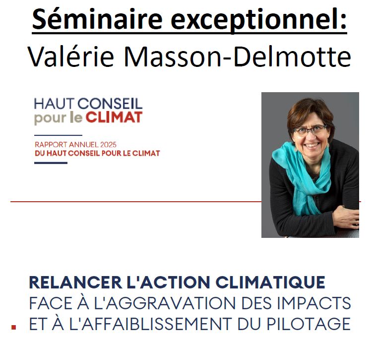 [Replay] Séminaire de Valérie Masson-Delmotte
