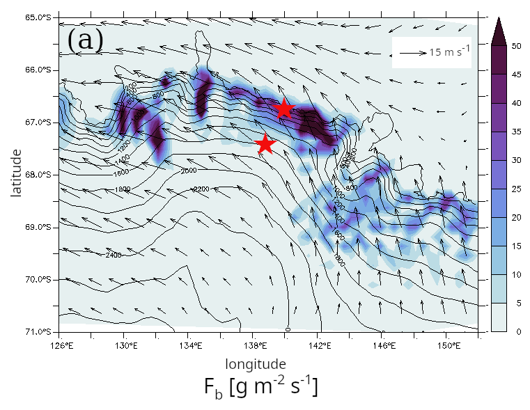 Intermediate-complexity parameterisation of blowing snow in the ICOLMDZ AGCM: development and first applications in Antarctica