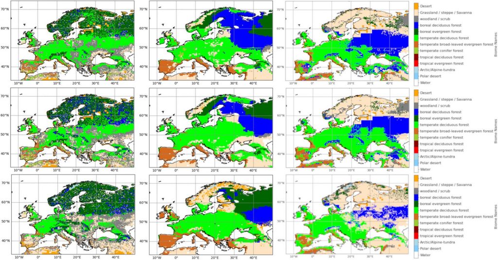 Végétation naturelle potentielle de l’Holocène en Europe : évaluation de la dispersion des résultats à l’aide de trois modèles de végétation dynamiques