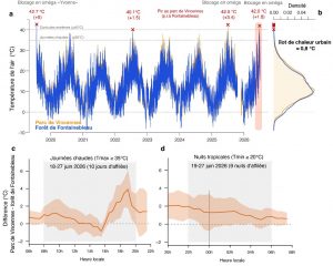 Contraste thermique Paris-forêt pendant la canicule de juin 2026 – 10 jours et nuits consécutifs sans descendre sous 20 °C